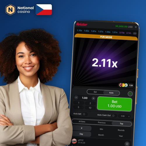 Aviator od Spribe s rostoucím multiplikátorem – zahrajte si v National Casino
