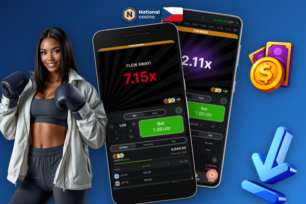 Přechod z Aviator demo režimu na hru o skutečné peníze v National Casino