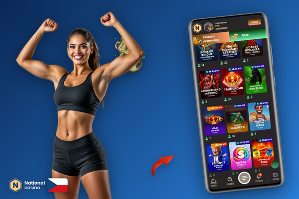 Okamžitý výběr přes e-peněženku na mobilu v National Casino recenze