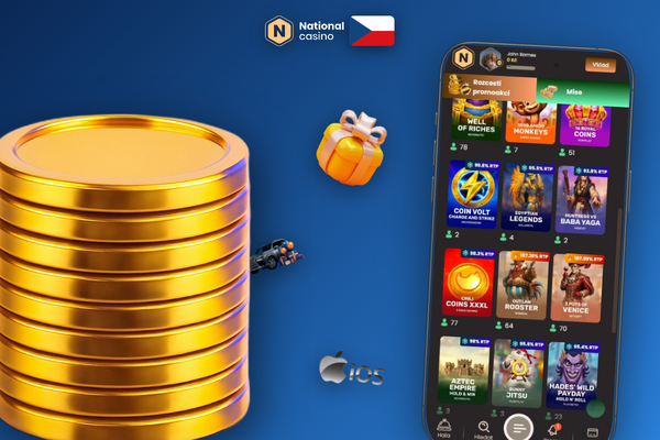 Push notifikace o bonusu a přihlášení otiskem prstu v National Casino aplikaci