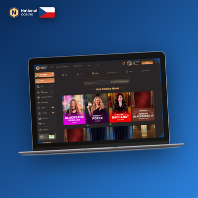 Přehledný sázkový kancelář National Casino na PC – kurzy fotbalu a tenisu na monitoru