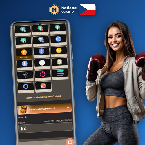 National Casino vklad od 500 CZK – přehled platebních metod na jednom místě