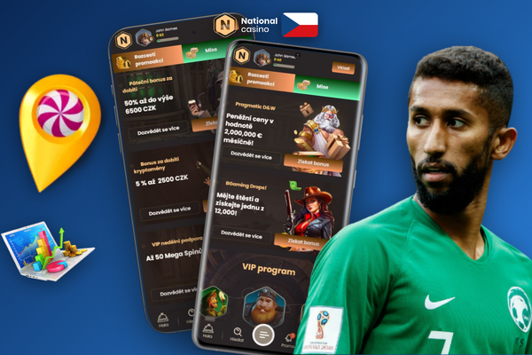 Infografika podmínek sázení: National Casino bonus 2 500 CZK vynásobený 40x